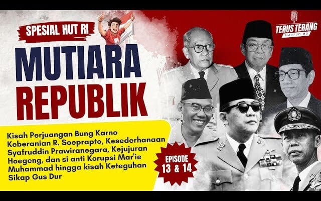 Mahfud MD Ajak Anak Bangsa Contoh Para Mutiara Republik