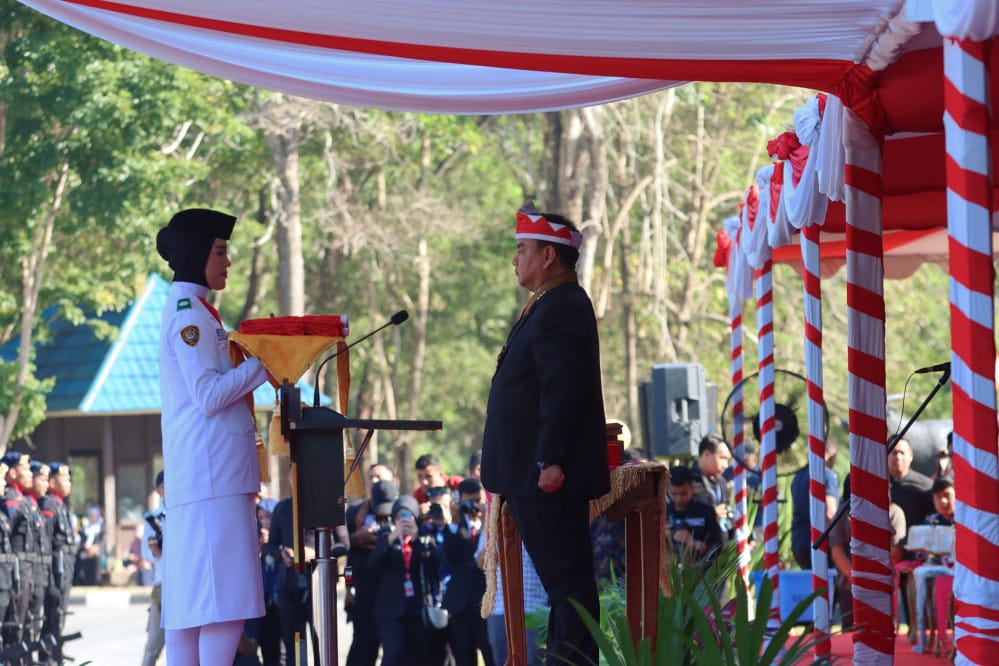 Pj Gubernur Sultra Jadi Irup HUT ke 79 Kemerdekaan RI