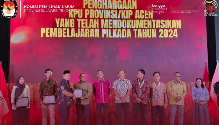KPU Sultra Raih Penghargaan Nasional atas Dokumentasi Pembelajaran Pilkada 2024