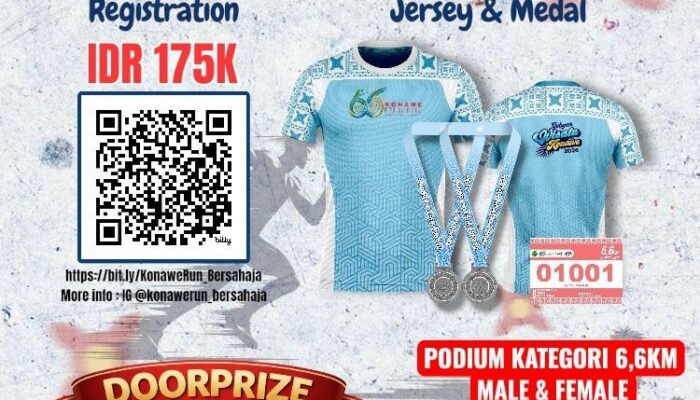 Ayo Ramaikan Konawe Run Bersahaja, Menangkan Berbagai Hadiah Istimewa